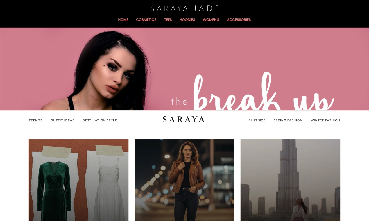 The Saraya Store - Brand Evolution: Old vs New
